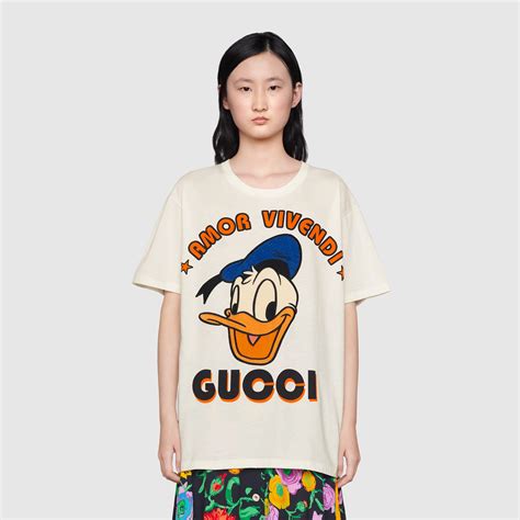 donald duck gucci t shirt|gucci disney hoodie.